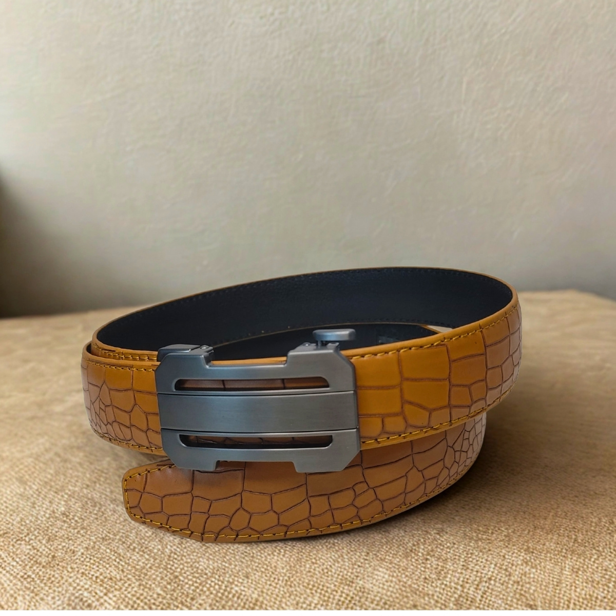 Crocodile Leather Belt - Image 2