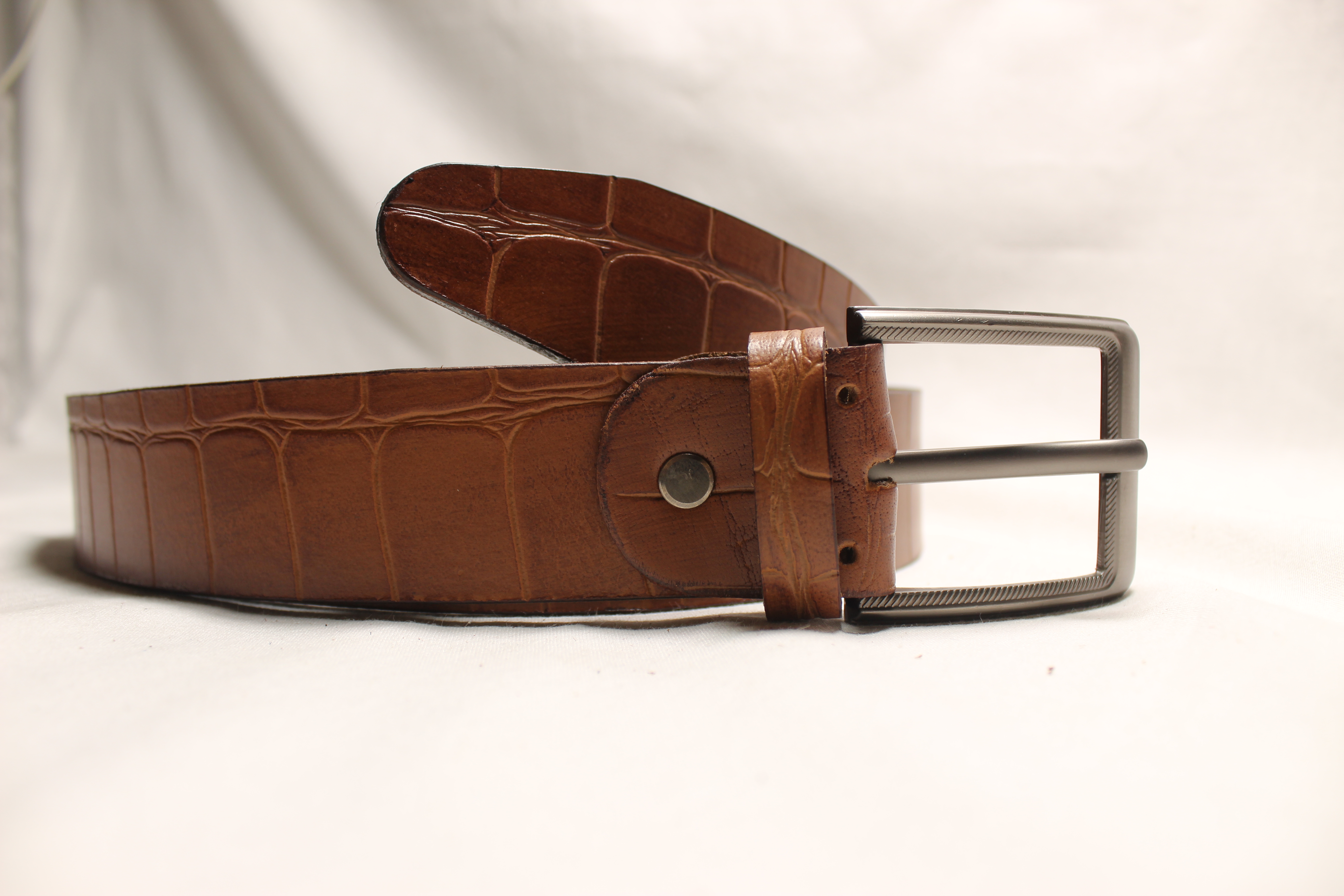 Crocodile Leather Belt for Men