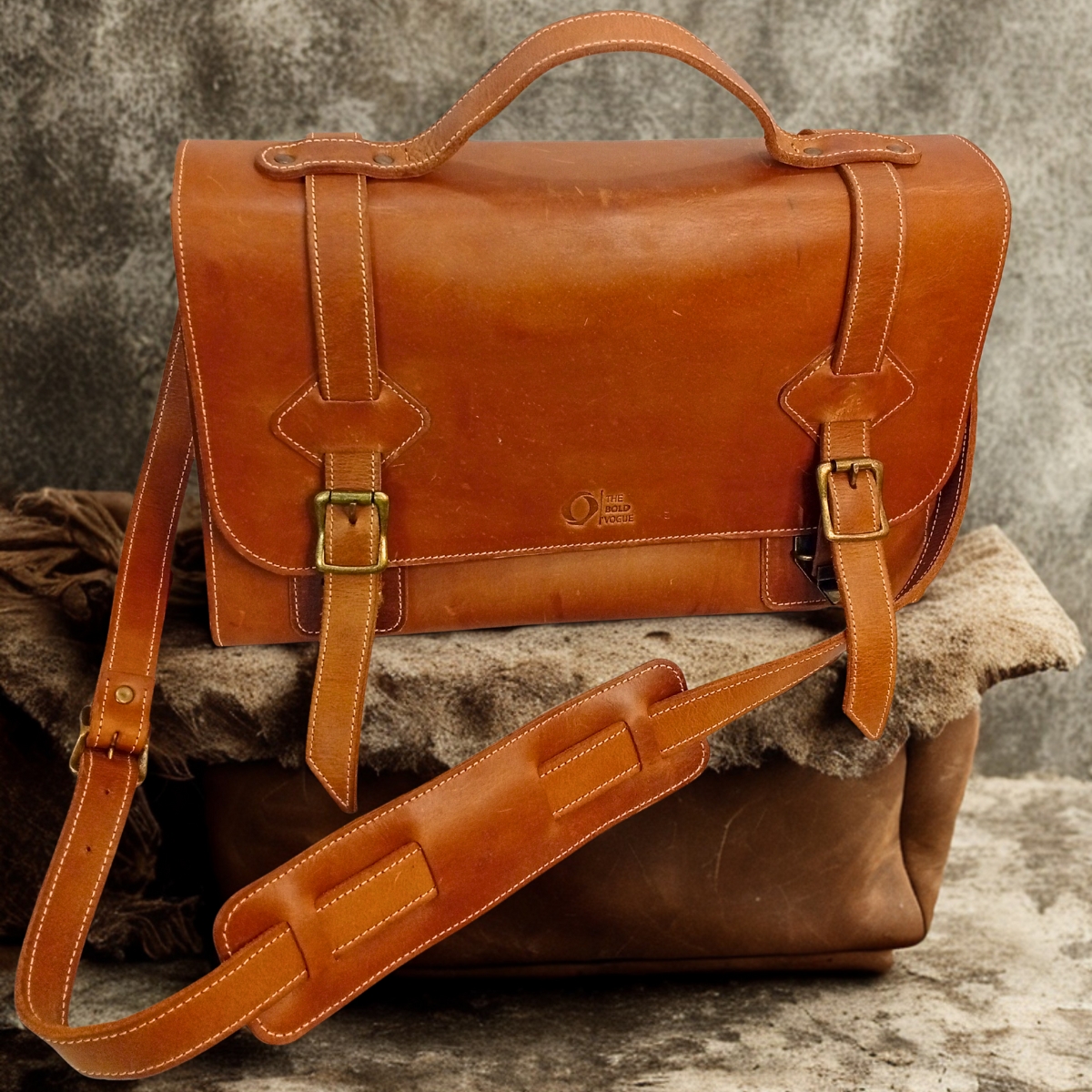 Corporate Laptop Bag - Chocolate Brown - Image 3