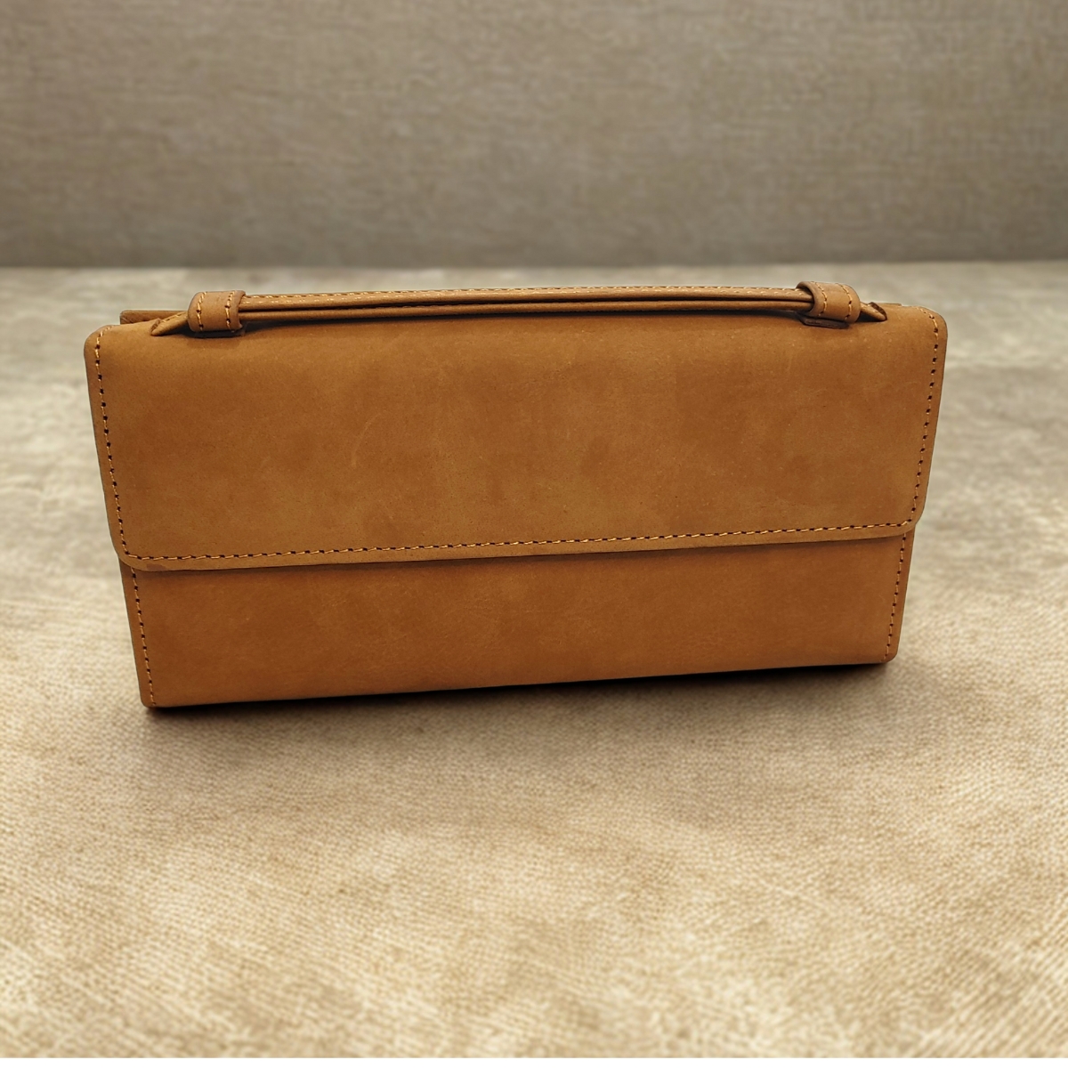 Bill Fold Ladies Clutch with Handle - Image 2