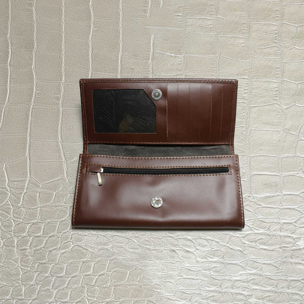 Leather Long Wallet - Image 4